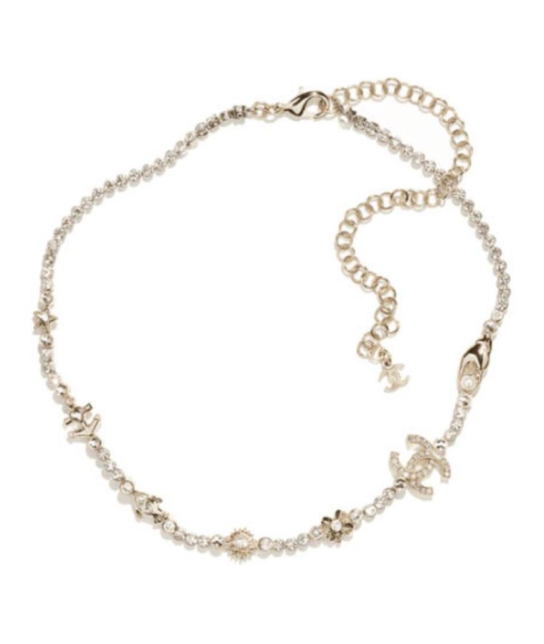 CHANEL Серебряное металлическое колье, фото 1