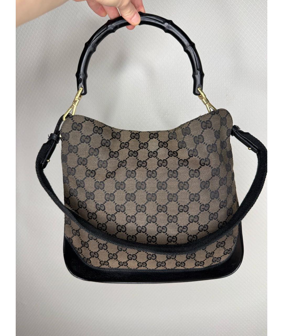 GUCCI Коричневая сумка с короткими ручками, фото 9