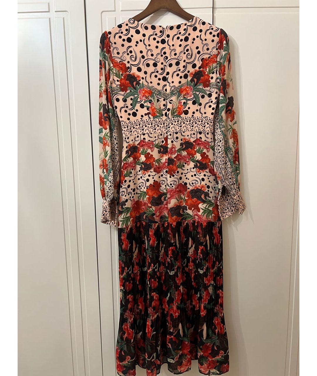 SALONI Розовое шифоновое вечернее платье, фото 2