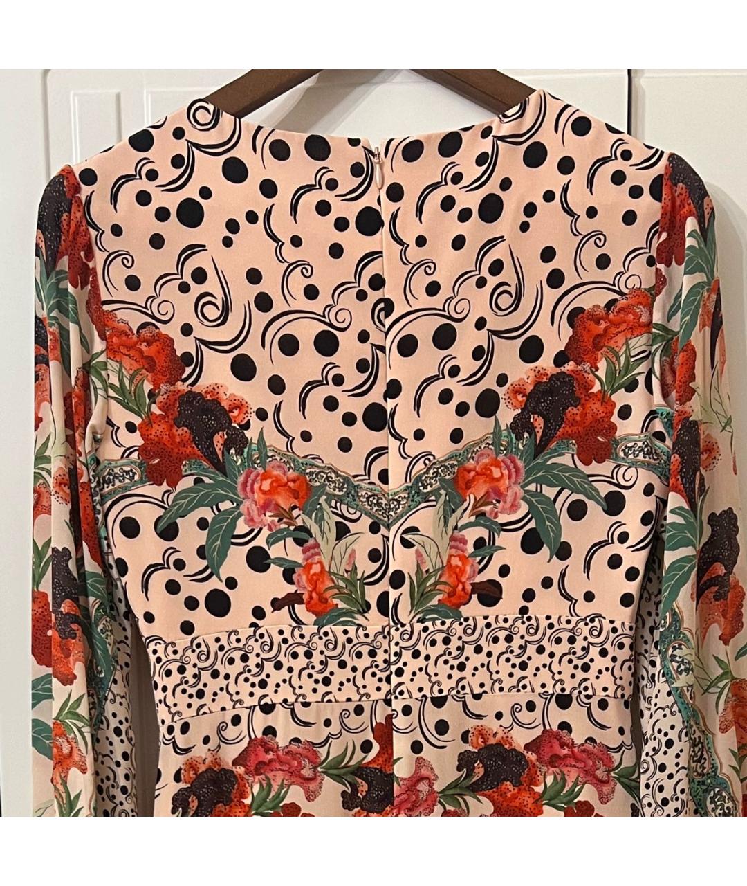 SALONI Розовое шифоновое вечернее платье, фото 4