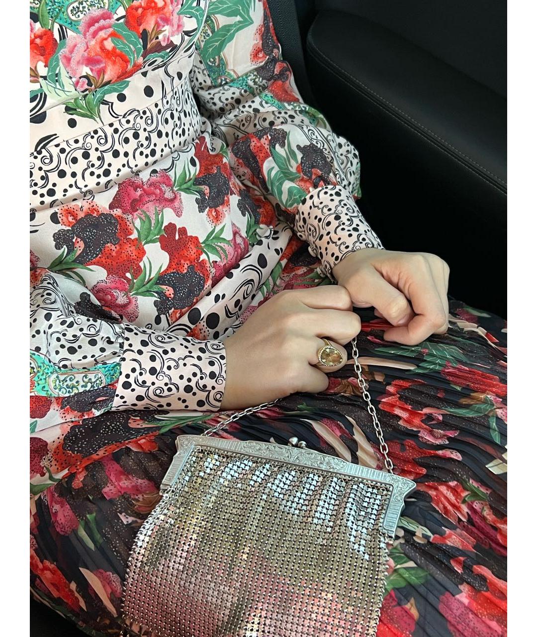 SALONI Розовое шифоновое вечернее платье, фото 5