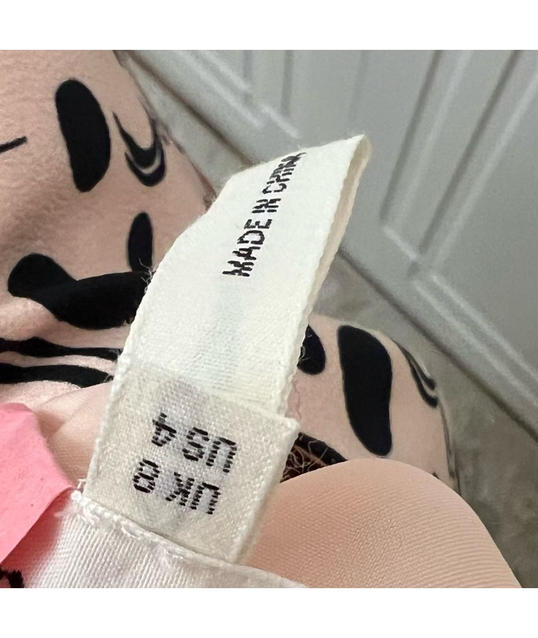 SALONI Розовое шифоновое вечернее платье, фото 6