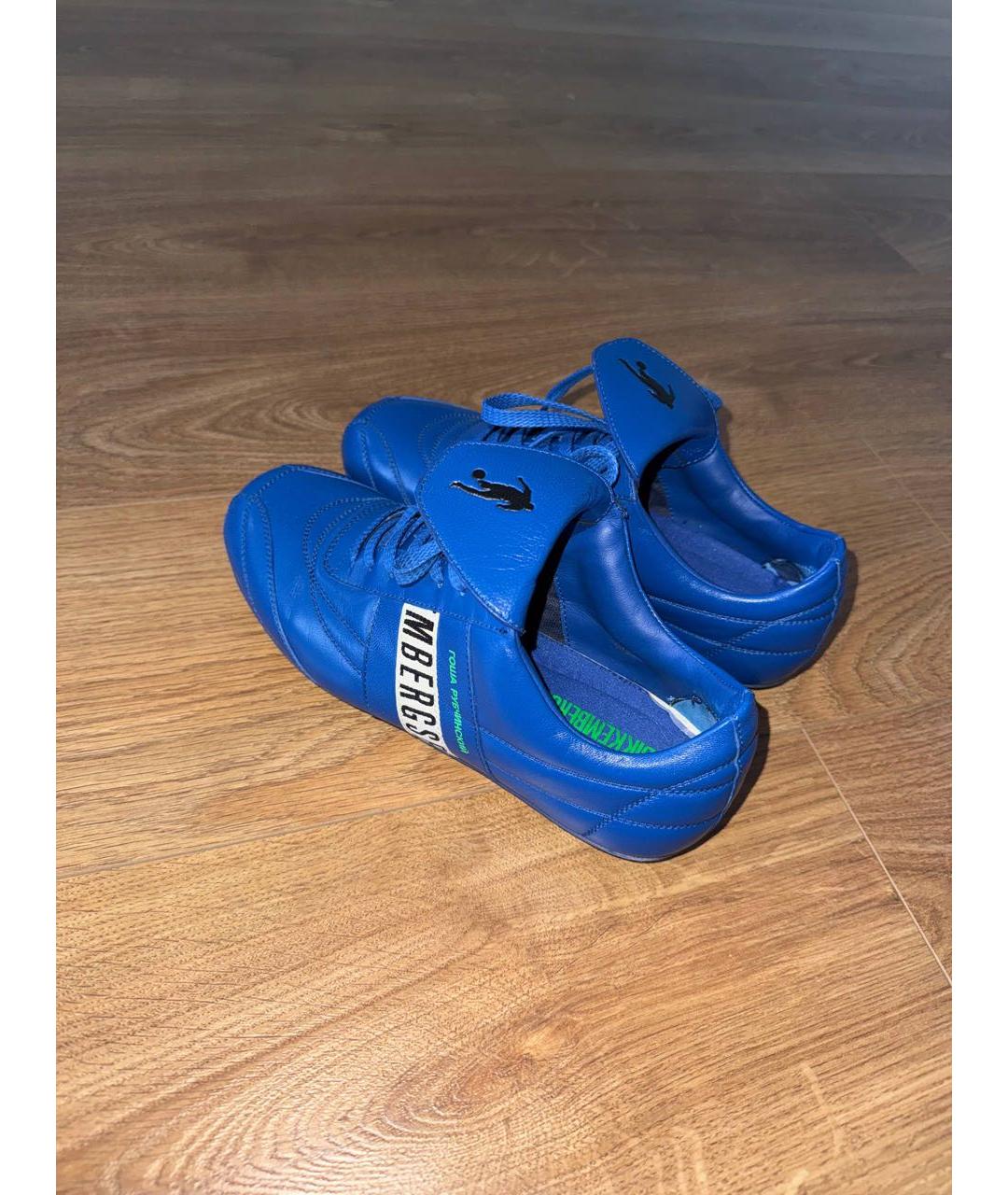 BIKKEMBERGS Синие кожаные кеды, фото 4