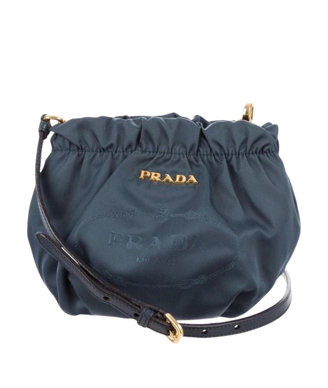 PRADA Черная тканевая сумка через плечо, фото 1