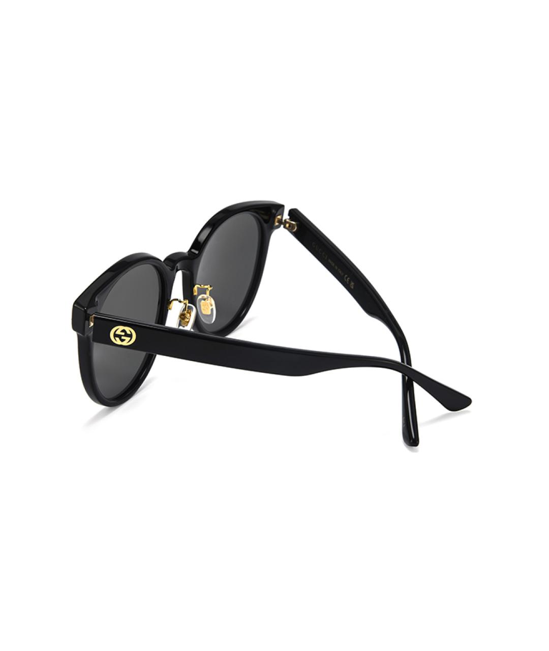 GUCCI Черные пластиковые солнцезащитные очки, фото 4