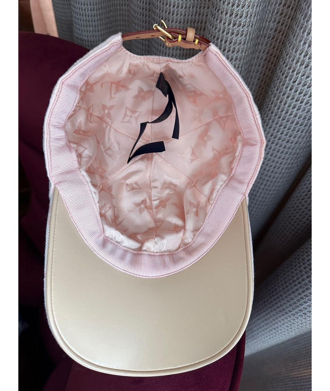 LOUIS VUITTON Розовая хлопковая кепка, фото 3