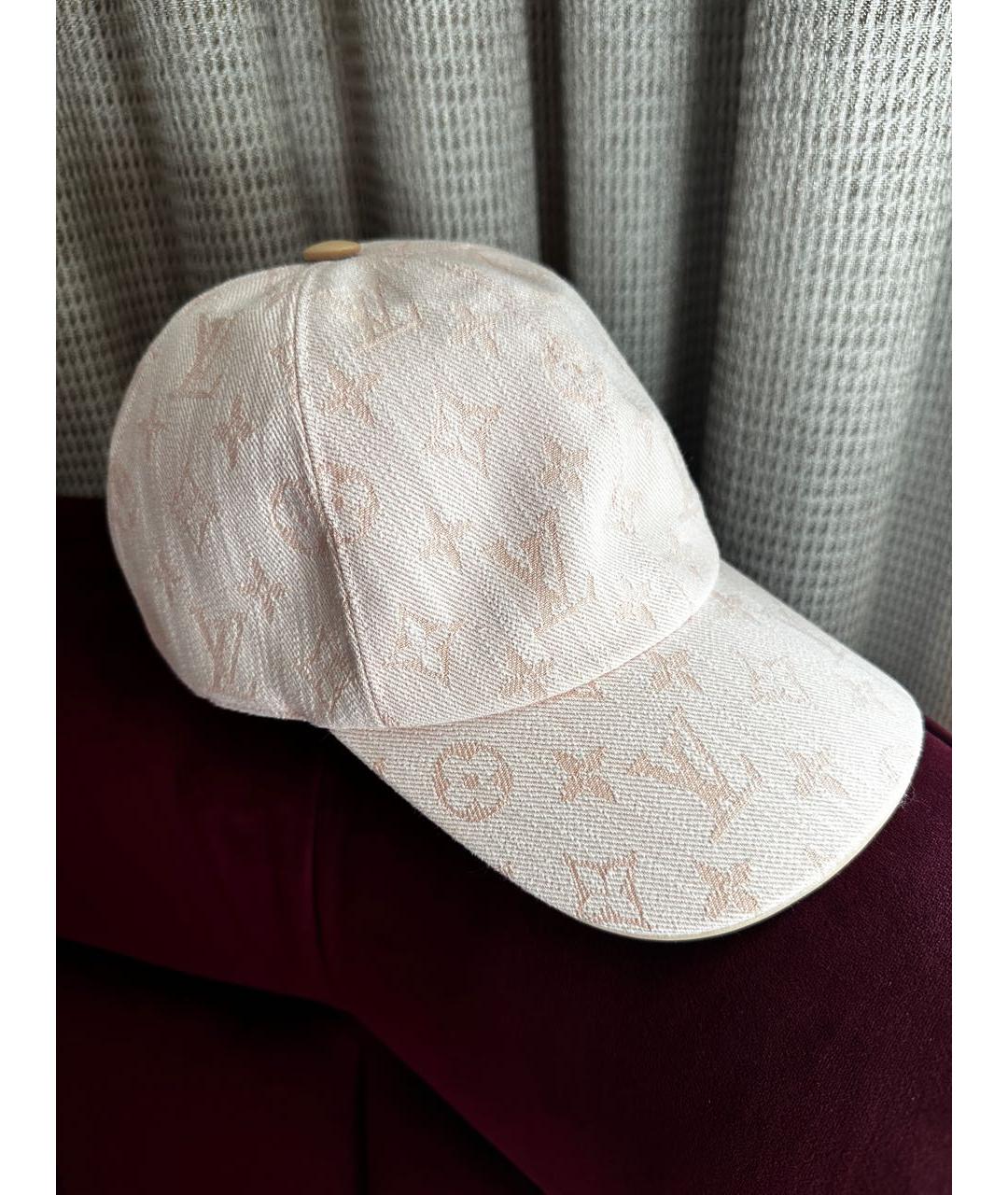 LOUIS VUITTON Розовая хлопковая кепка, фото 2