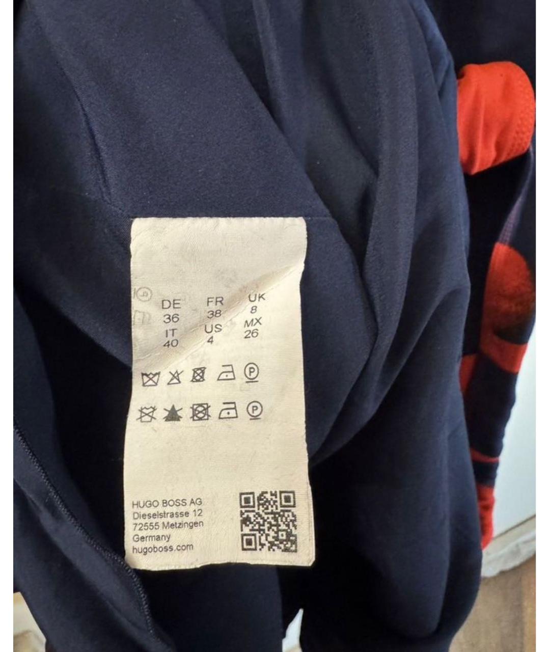 HUGO BOSS Мульти полиэстеровое повседневное платье, фото 5