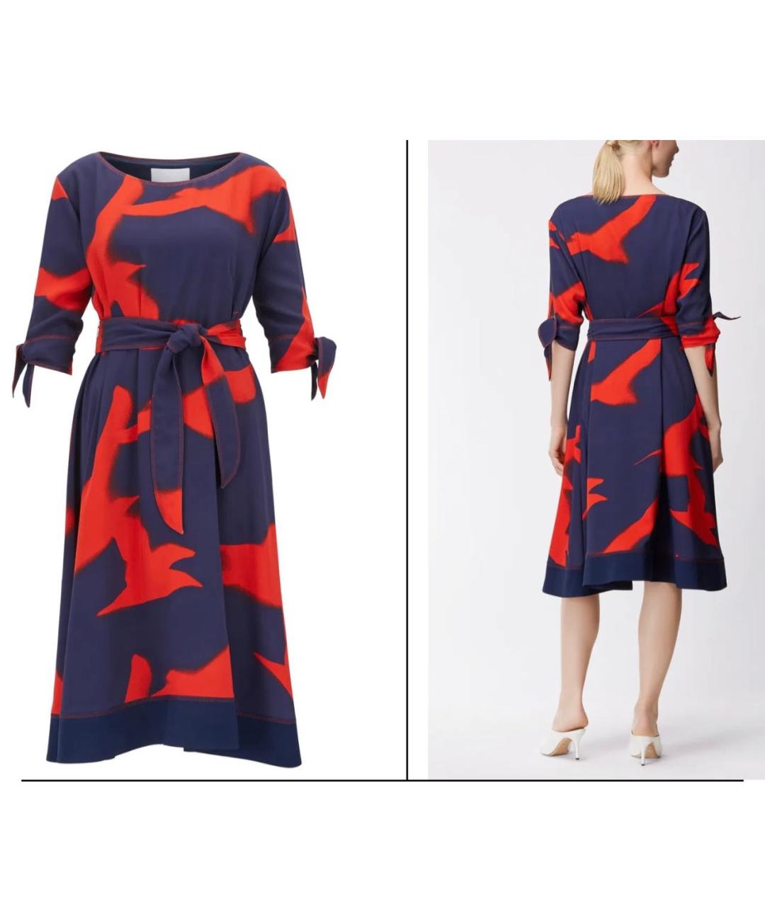 HUGO BOSS Мульти полиэстеровое повседневное платье, фото 7