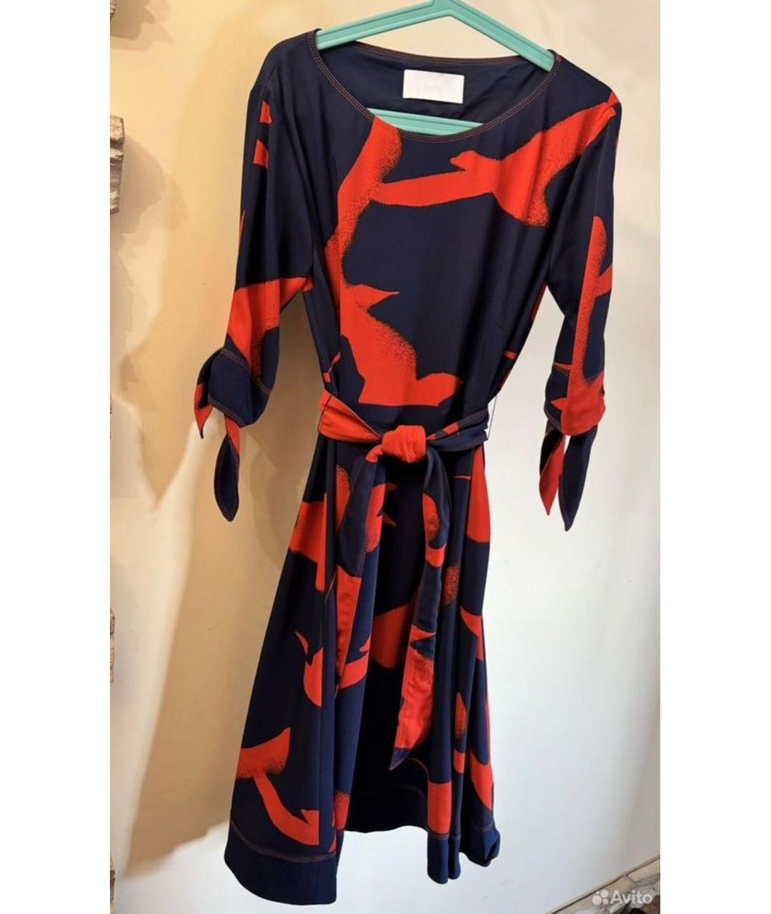 HUGO BOSS Мульти полиэстеровое повседневное платье, фото 9