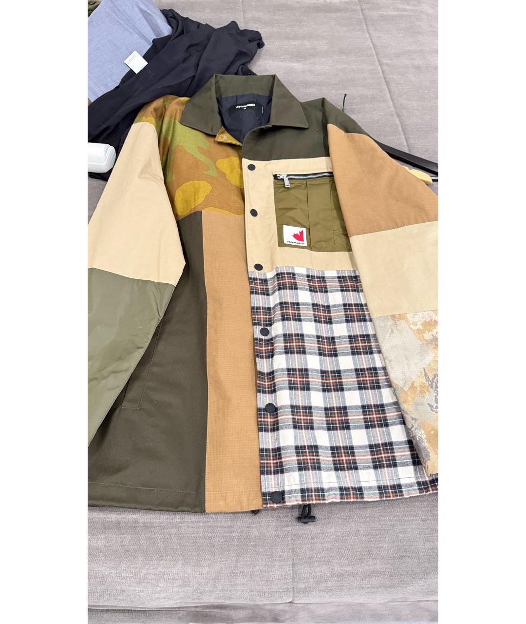 DSQUARED2 Бежевая хлопковая куртка, фото 5