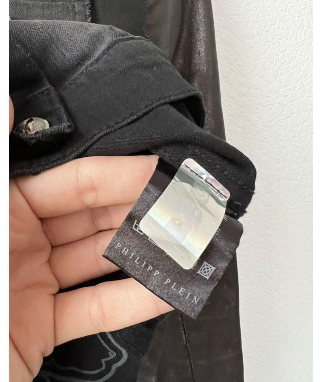 PHILIPP PLEIN Темно-синий деним жакет/пиджак, фото 7