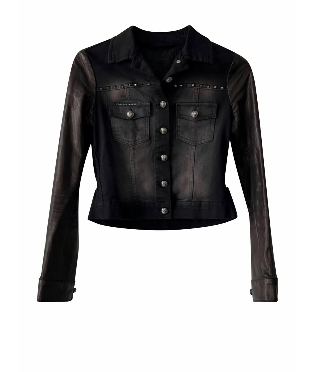 PHILIPP PLEIN Темно-синий деним жакет/пиджак, фото 1