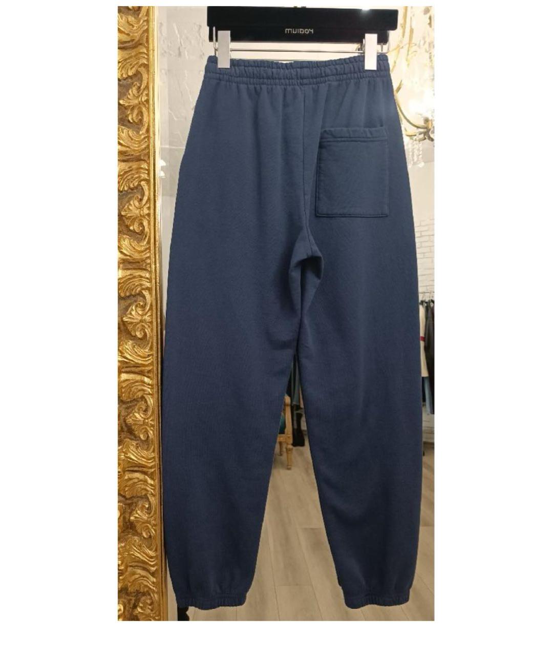 SPORTY AND RICH Темно-синие хлопковые спортивные брюки и шорты, фото 2