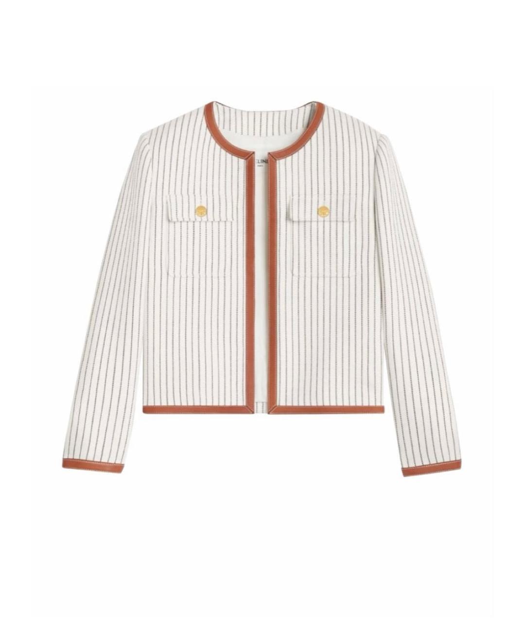 CELINE Бежевый жакет/пиджак, фото 5