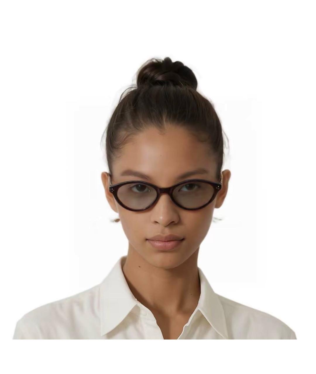 GENTLE MONSTER Коричневые пластиковые солнцезащитные очки, фото 5