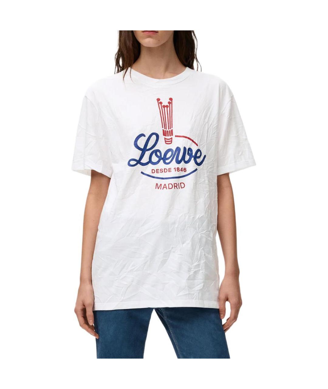 LOEWE Белая футболка, фото 2