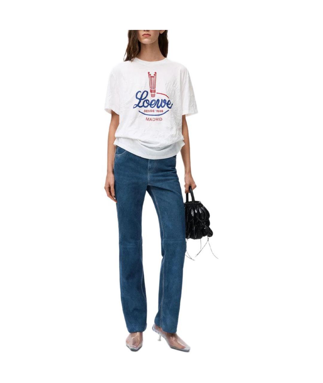 LOEWE Белая футболка, фото 3