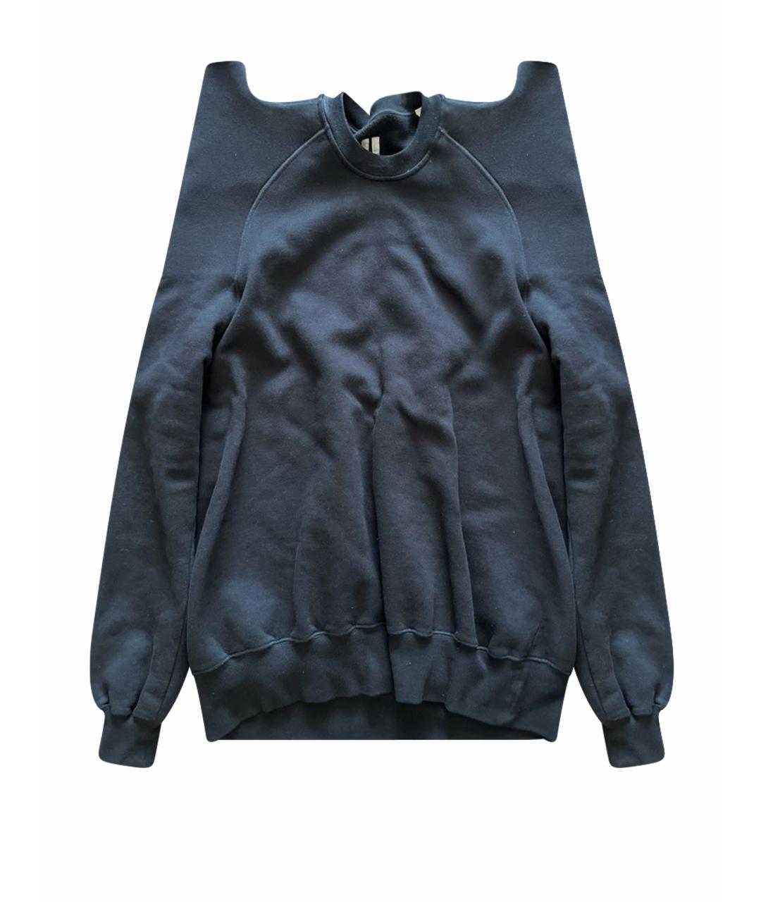 RICK OWENS Черный хлопковый джемпер / свитер, фото 6