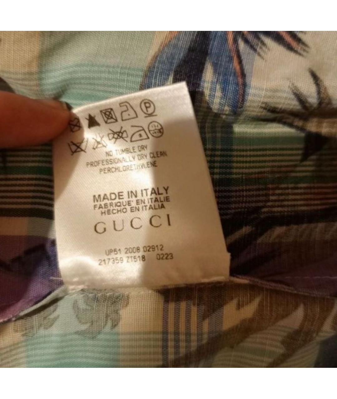 GUCCI Мульти хлопковая рубашка, фото 7