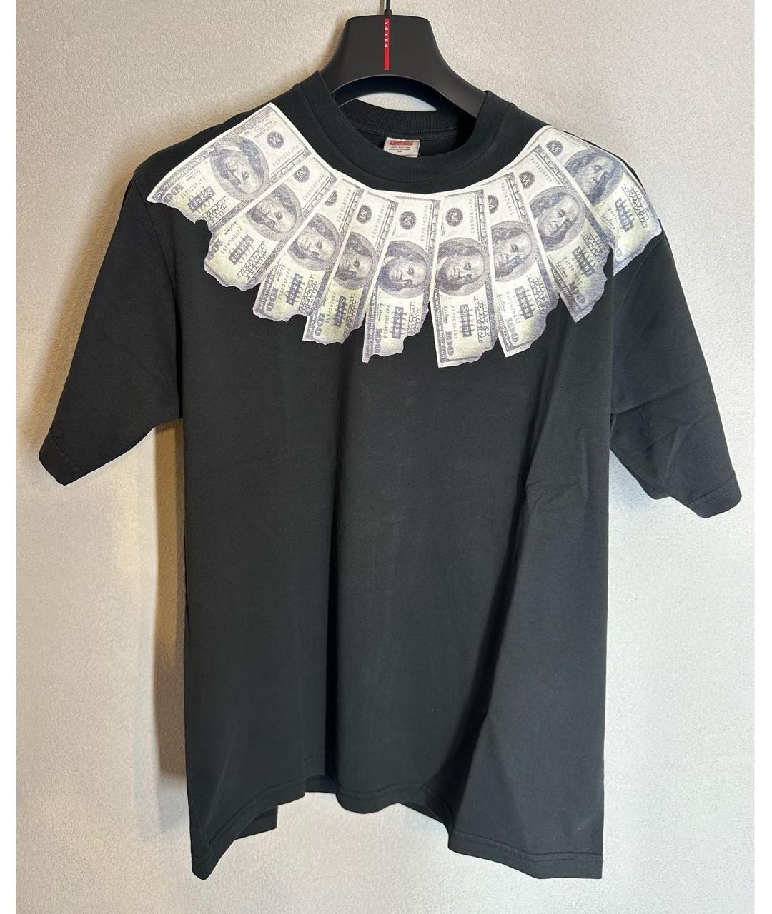 SUPREME Черная хлопковая футболка, фото 5