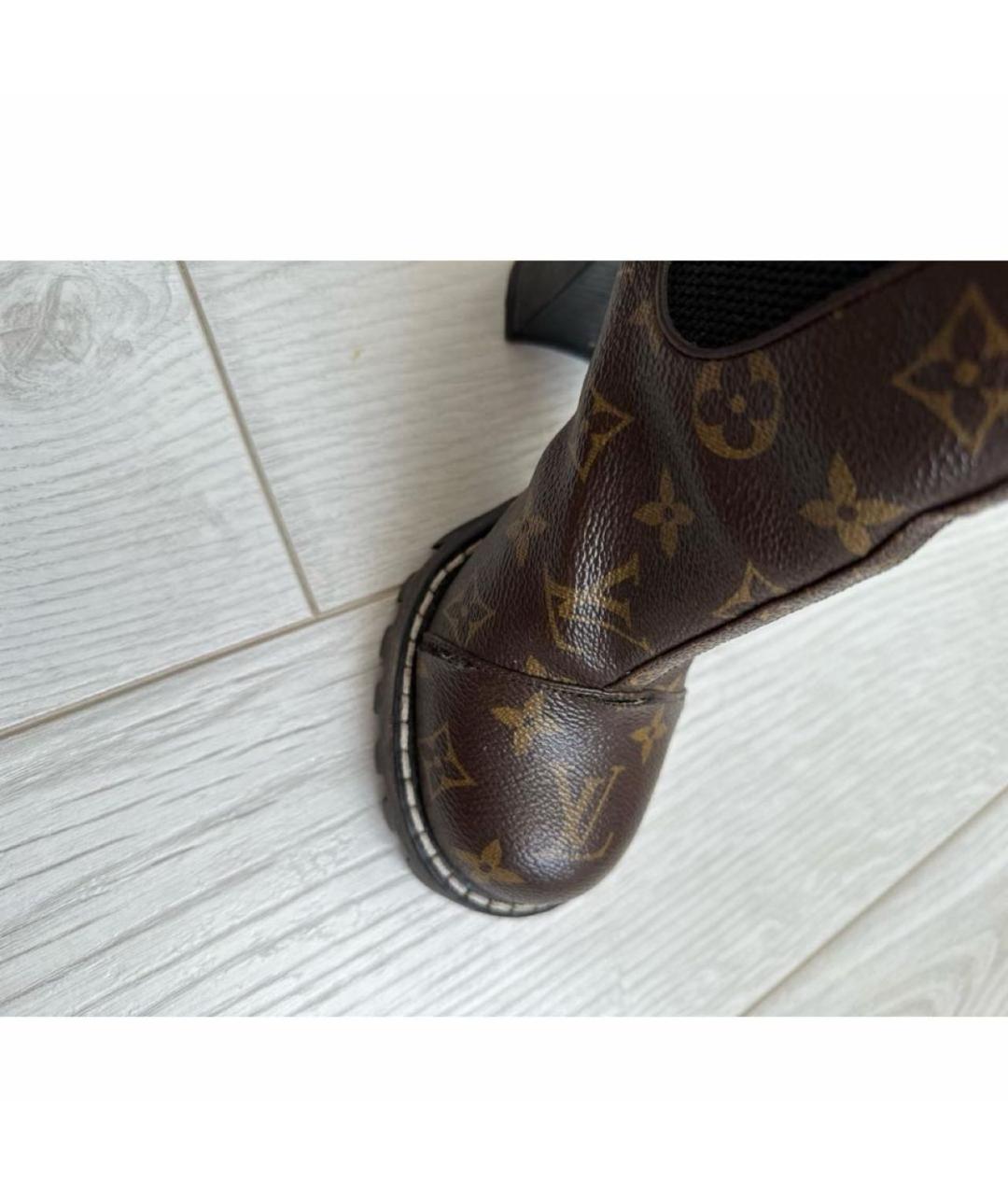 LOUIS VUITTON Кожаные полусапоги, фото 5