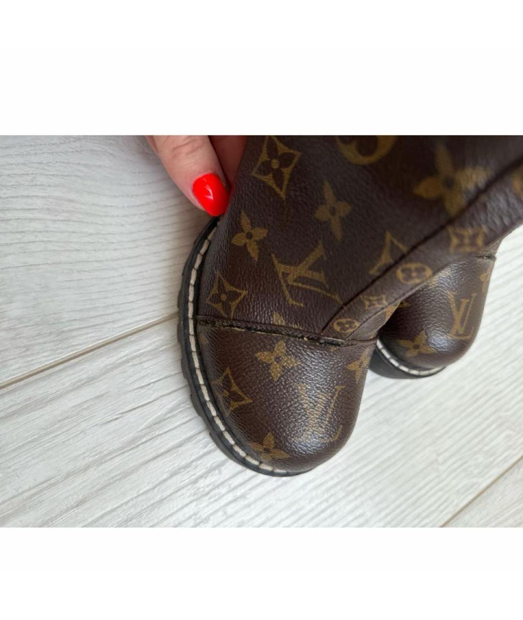 LOUIS VUITTON Кожаные полусапоги, фото 6