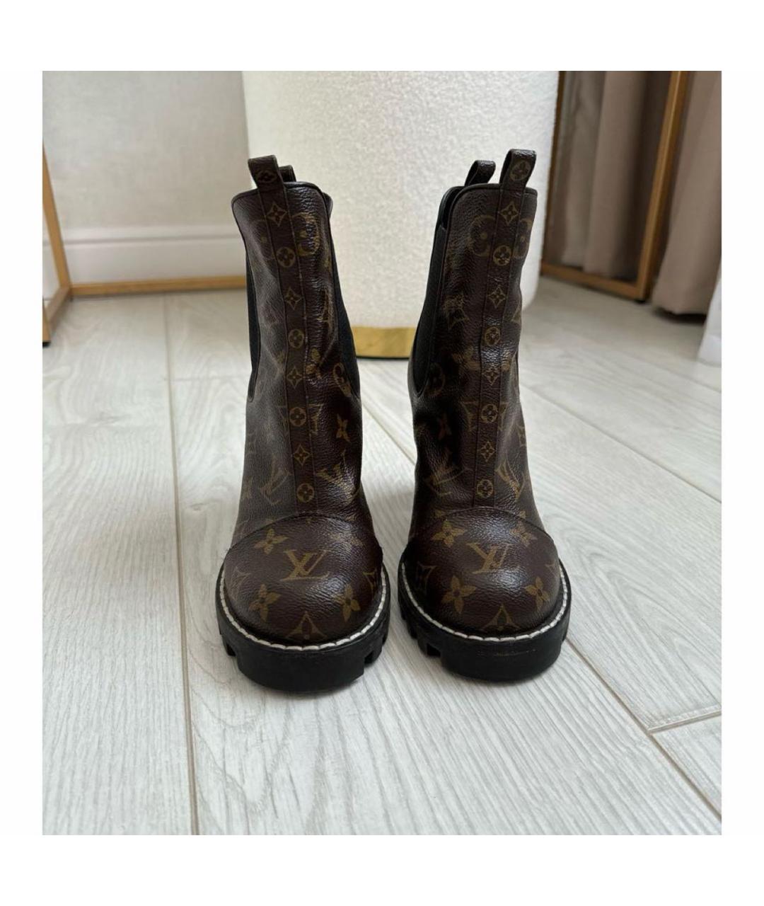 LOUIS VUITTON Кожаные полусапоги, фото 2