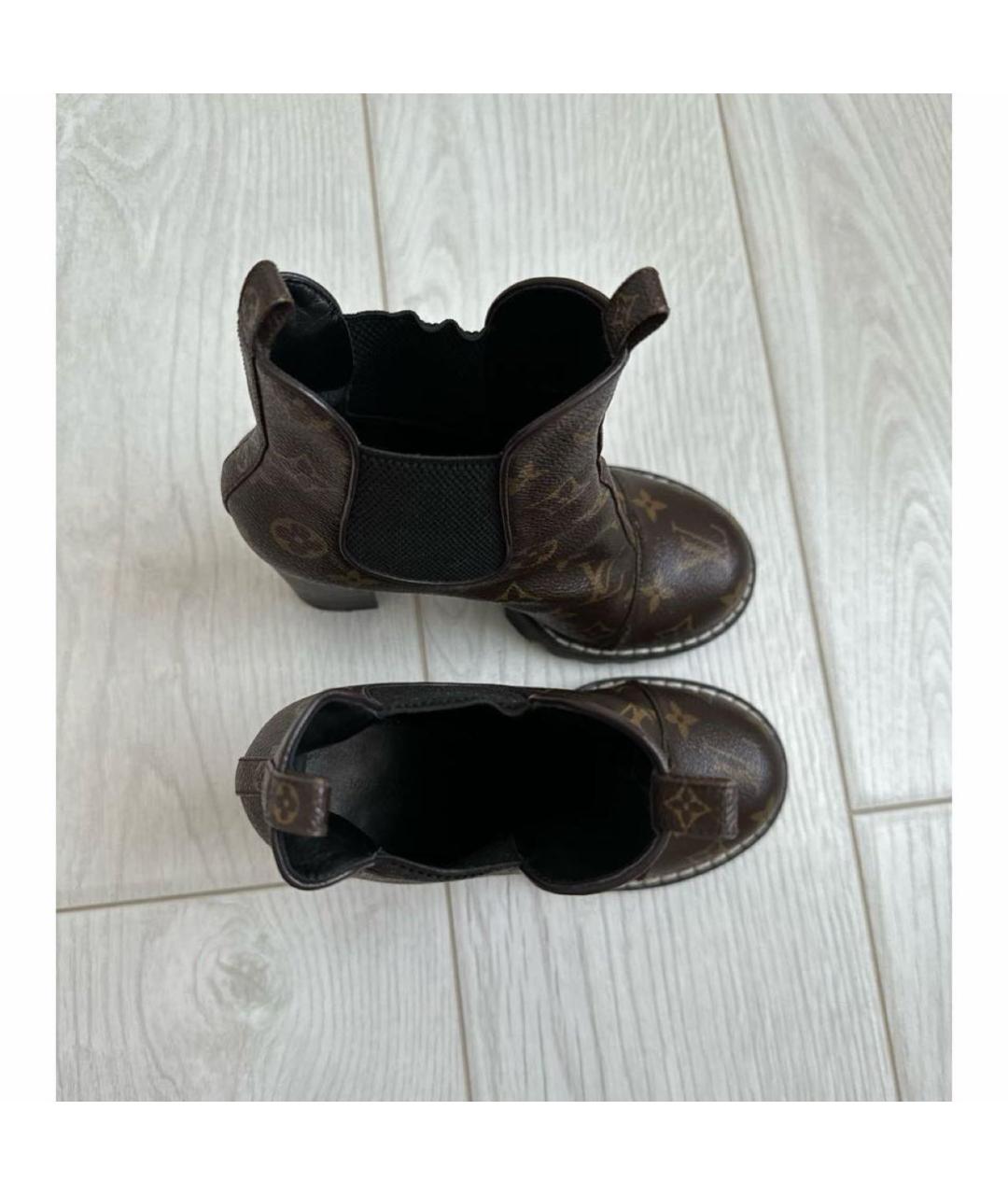 LOUIS VUITTON Кожаные полусапоги, фото 3