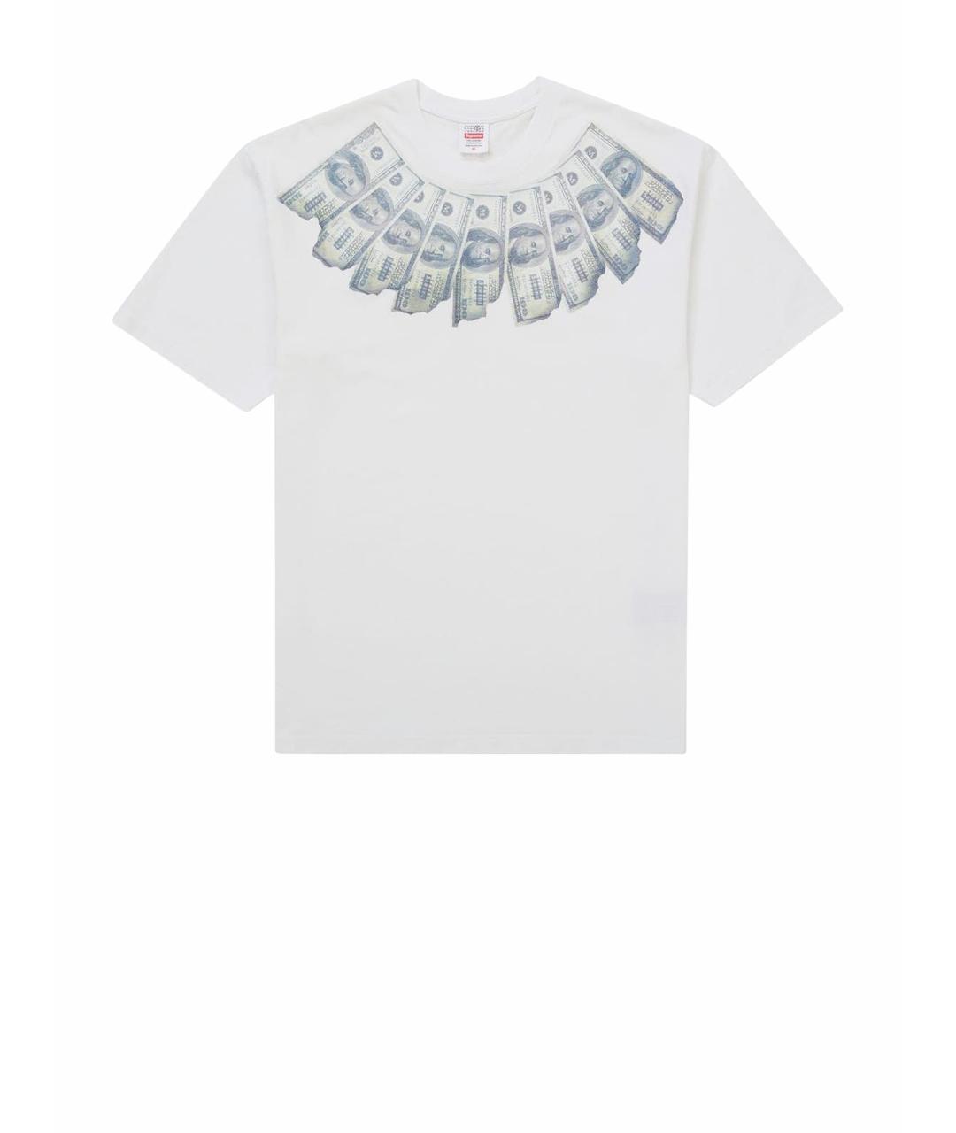 SUPREME Белая хлопковая футболка, фото 1