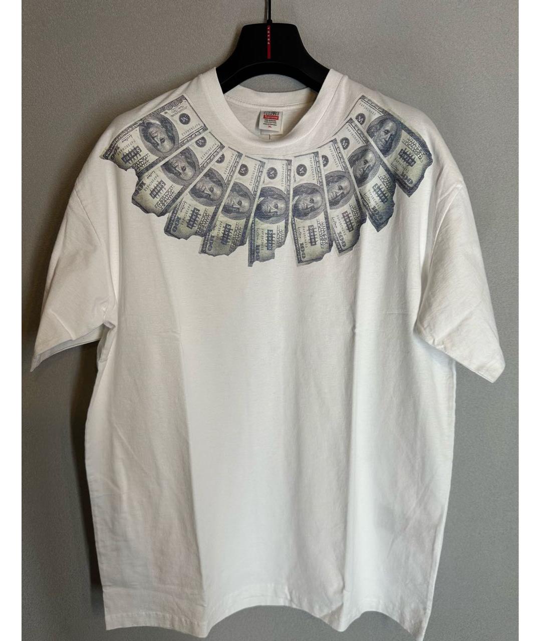 SUPREME Белая хлопковая футболка, фото 5