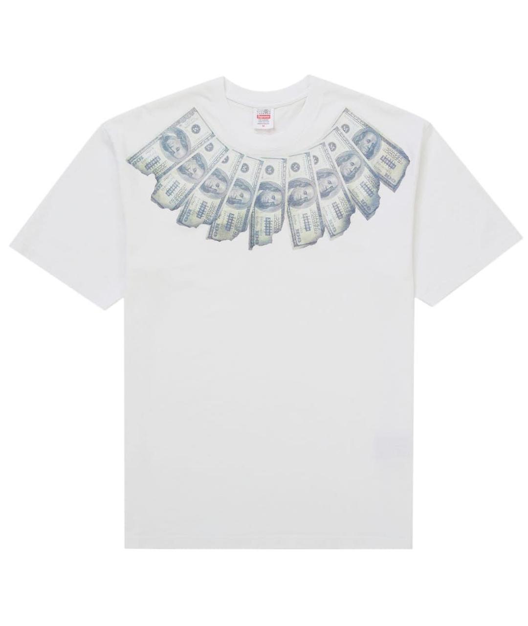 SUPREME Белая хлопковая футболка, фото 6