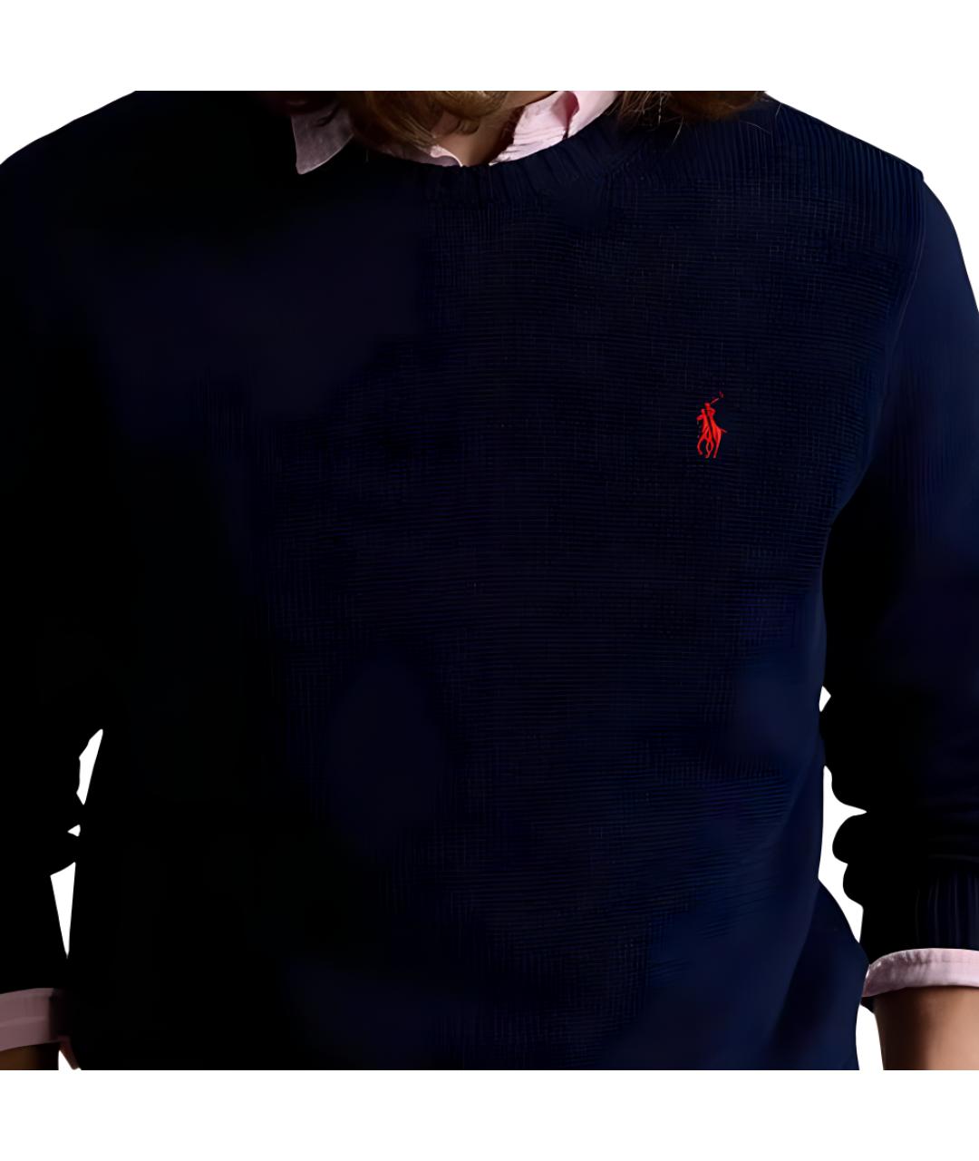 POLO RALPH LAUREN Синий хлопковый джемпер / свитер, фото 5