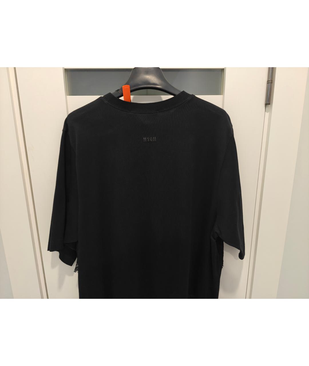 MSGM Черное хлопковое вечернее платье, фото 2