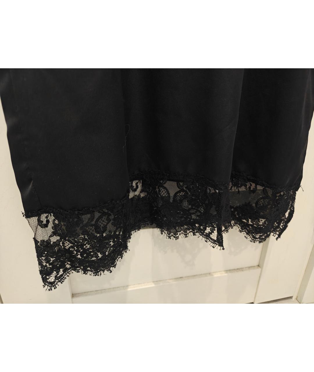 MSGM Черное хлопковое вечернее платье, фото 3