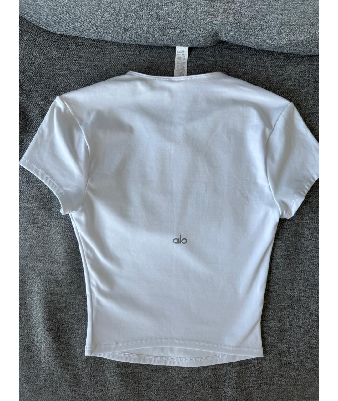 ALO YOGA Белая футболка, фото 3