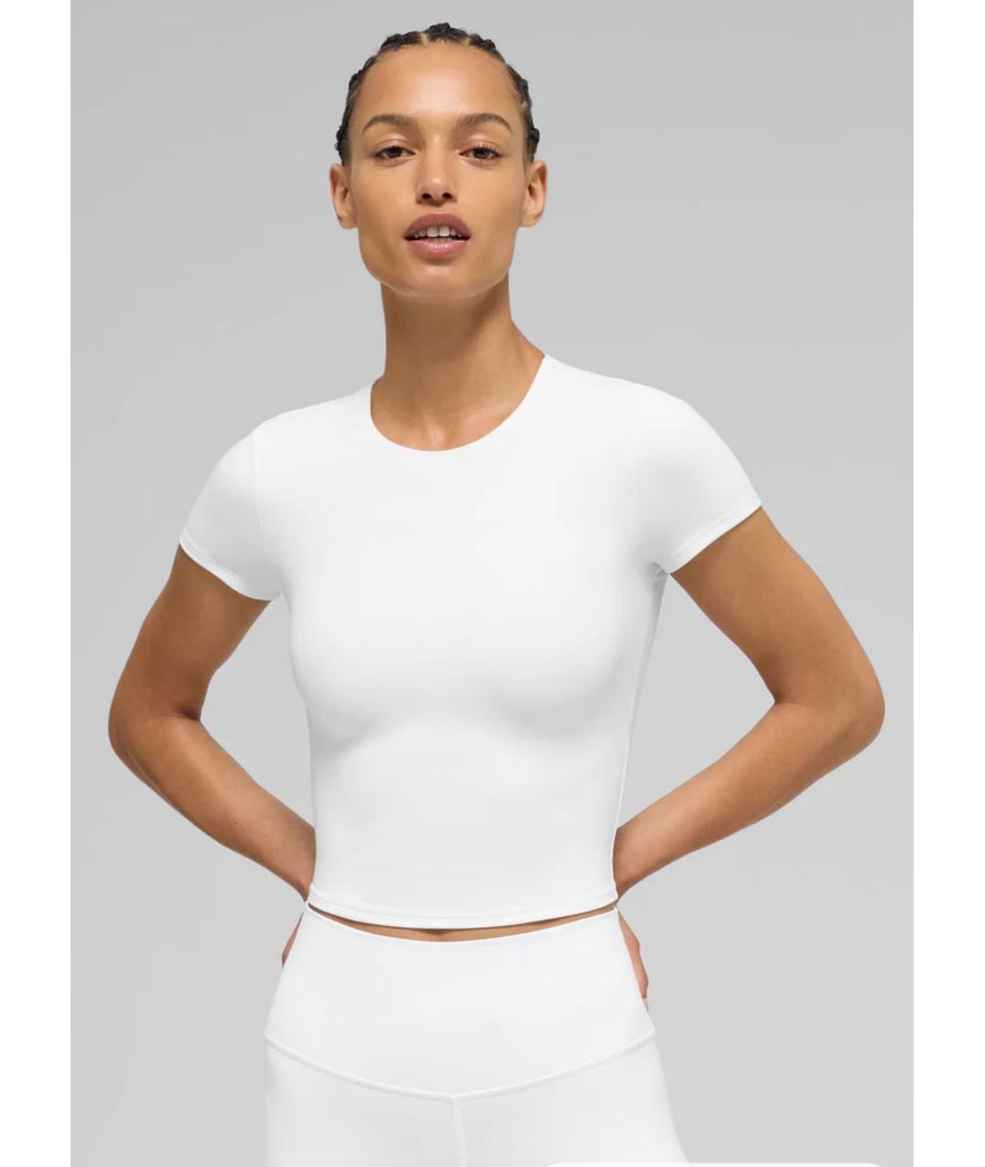 ALO YOGA Белая футболка, фото 7