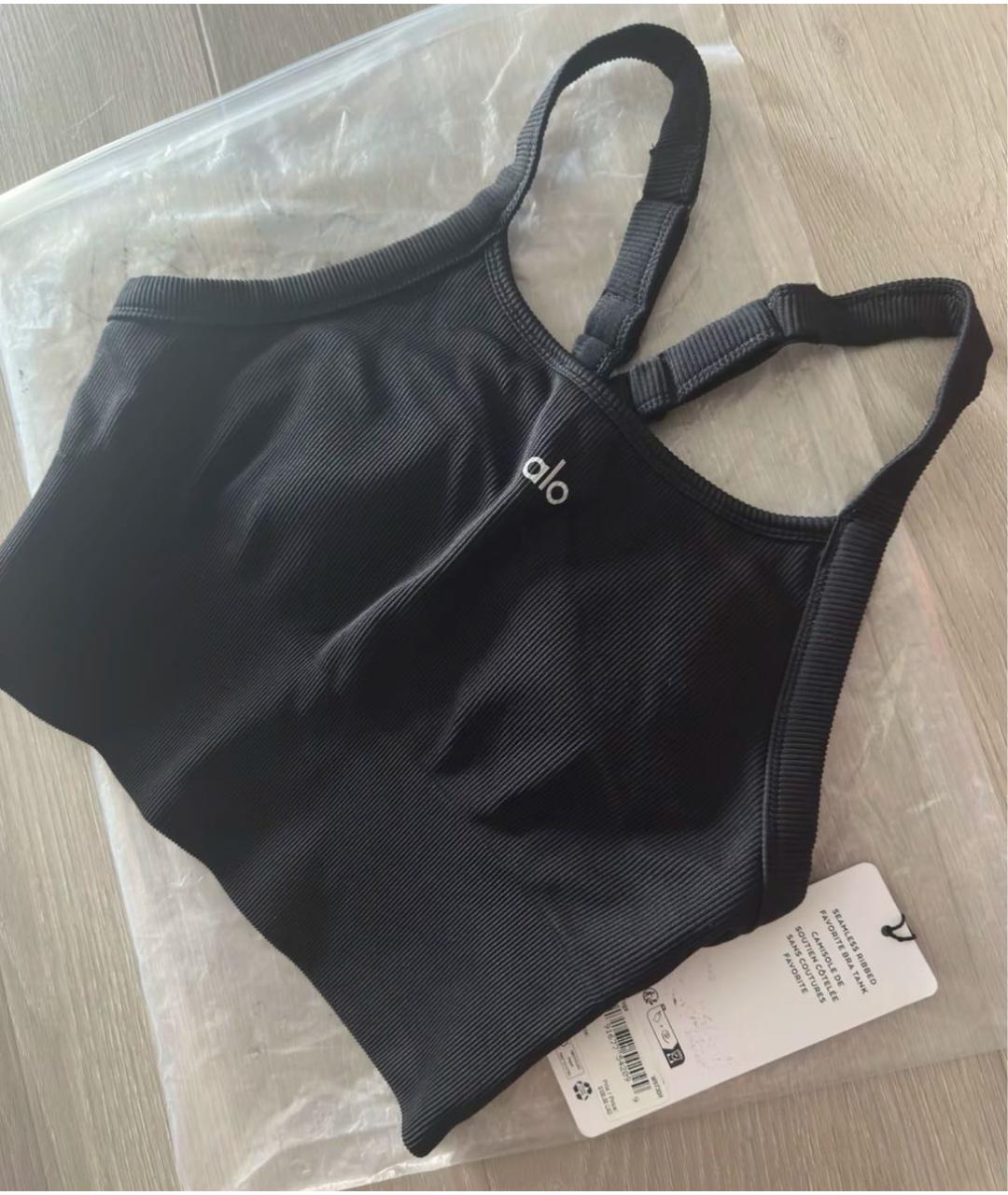 ALO YOGA Черный бюстгалтеры, фото 8