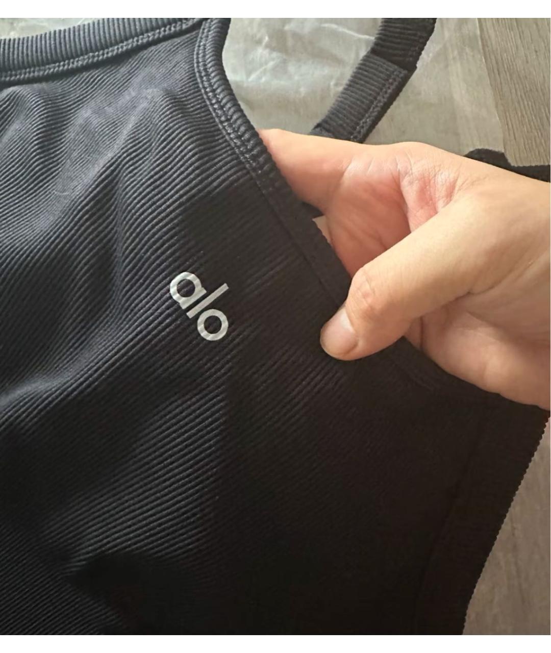 ALO YOGA Черный бюстгалтеры, фото 4