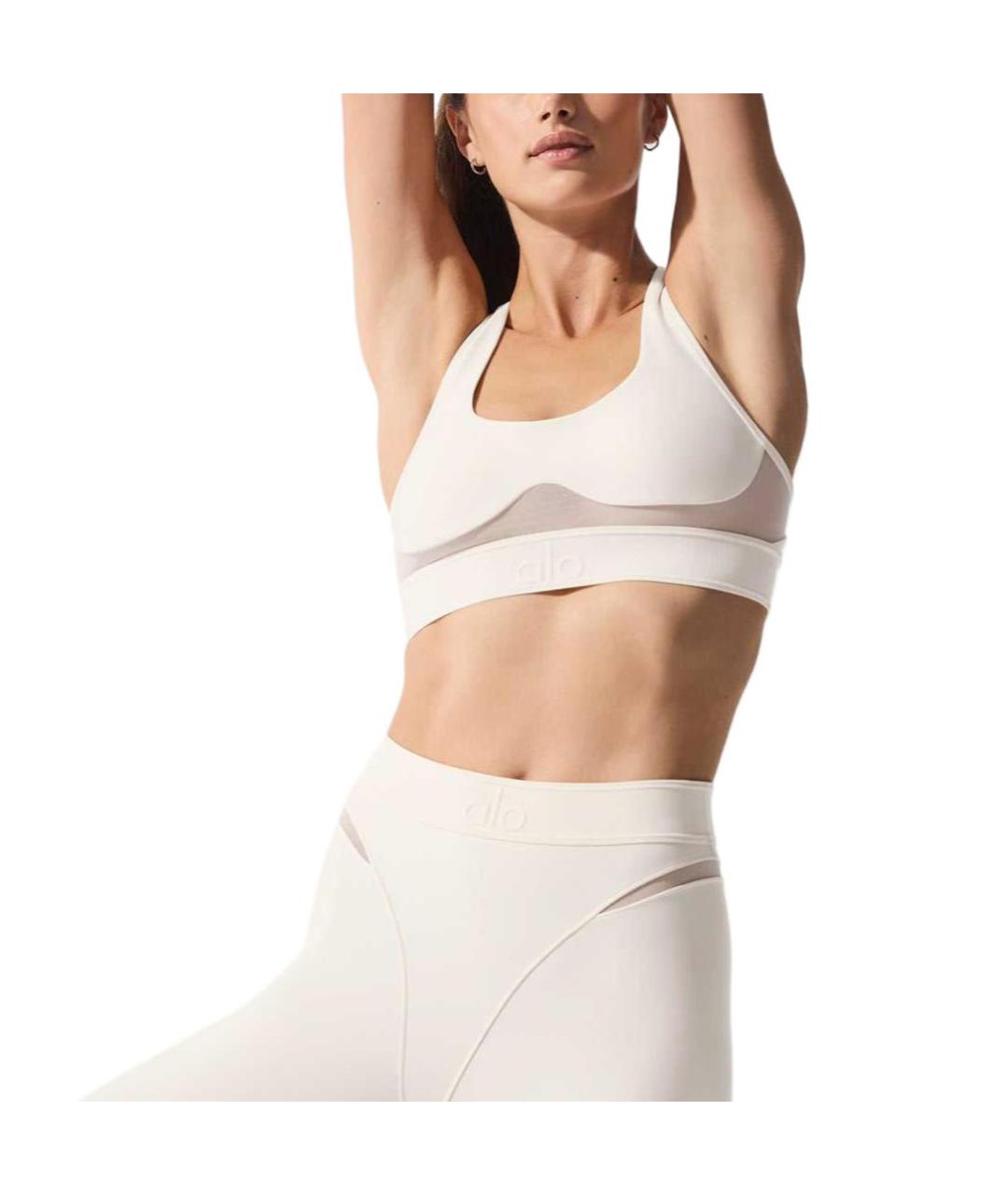 ALO YOGA Белый бюстгалтеры, фото 4