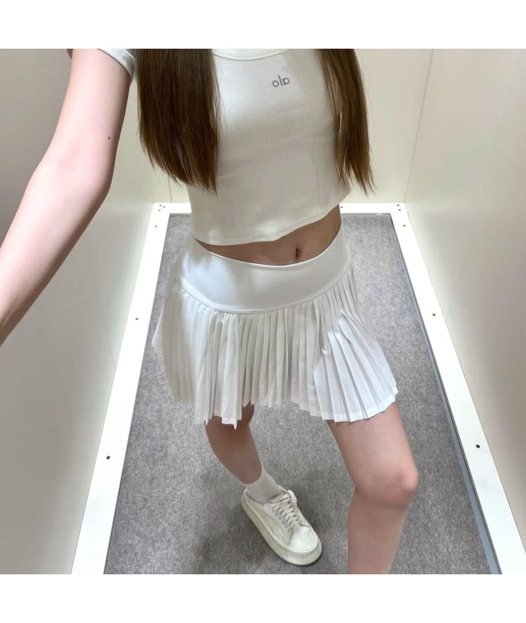 ALO YOGA Белые спортивные брюки и шорты, фото 8