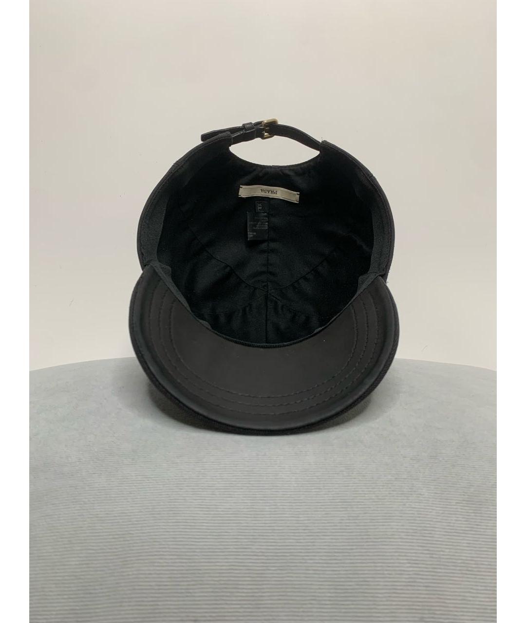 PRADA Антрацитовая хлопковая кепка/бейсболка, фото 6