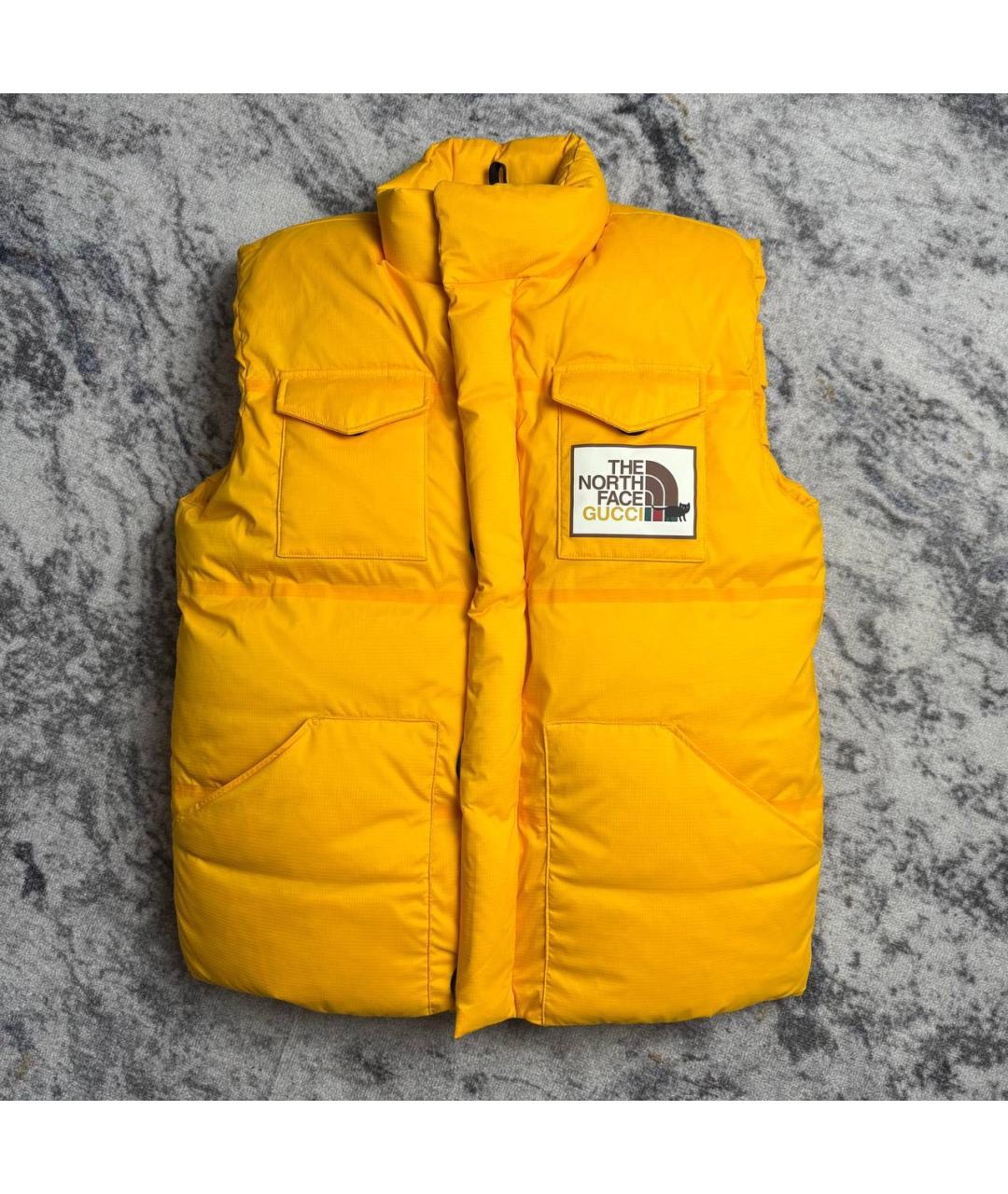 GUCCI Желтый полиамидовый жилет, фото 9