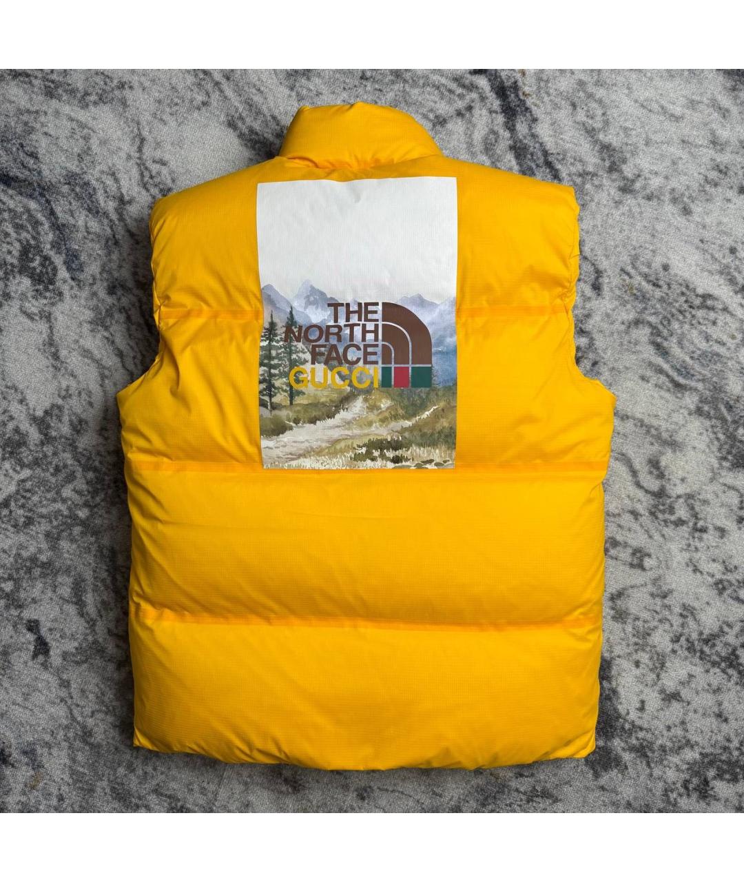 GUCCI Желтый полиамидовый жилет, фото 2