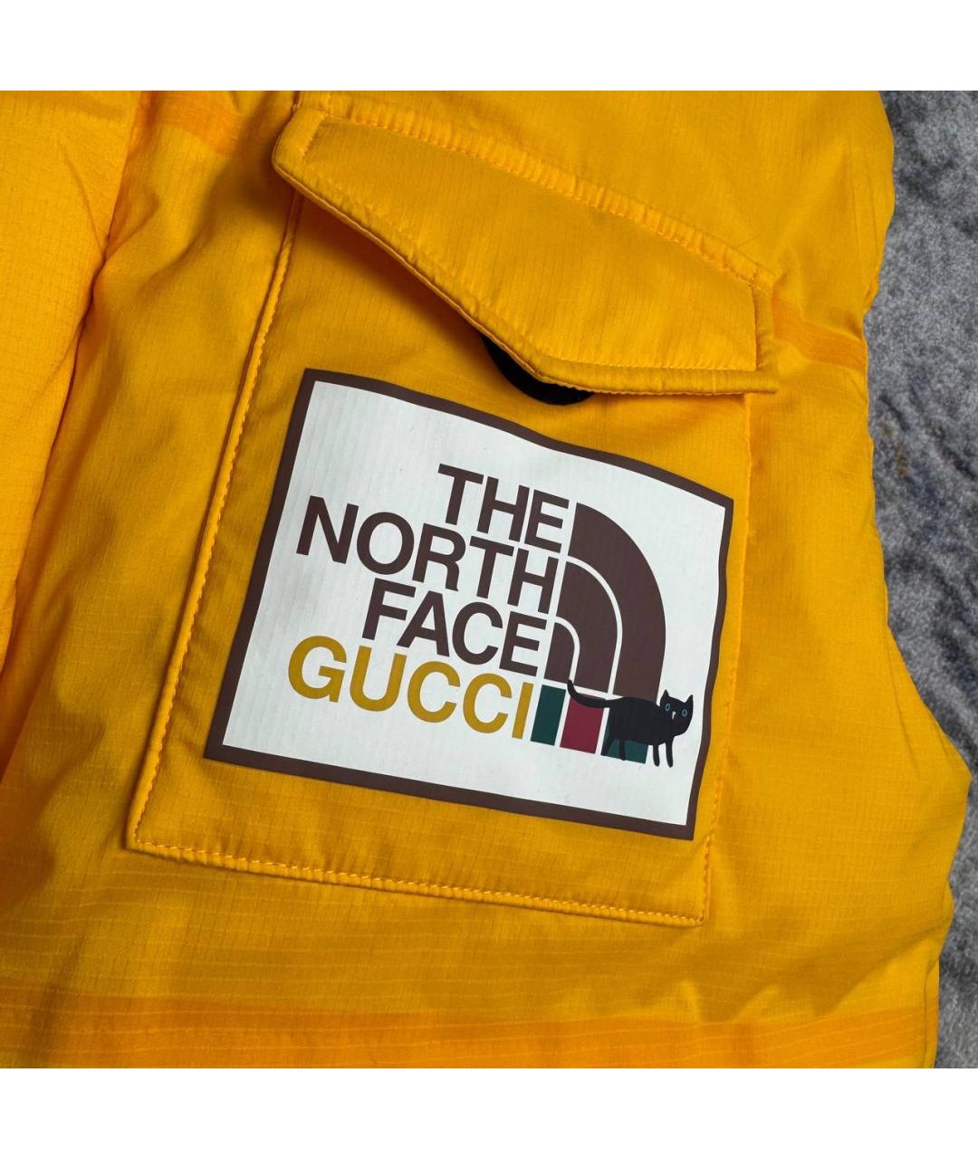 GUCCI Желтый полиамидовый жилет, фото 7