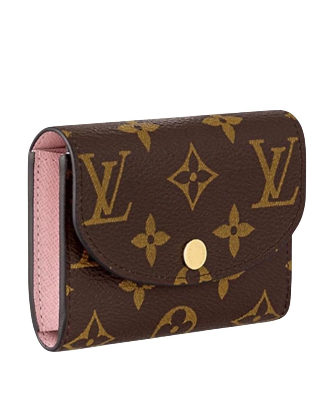 LOUIS VUITTON Коричневый кожаный кошелек, фото 1