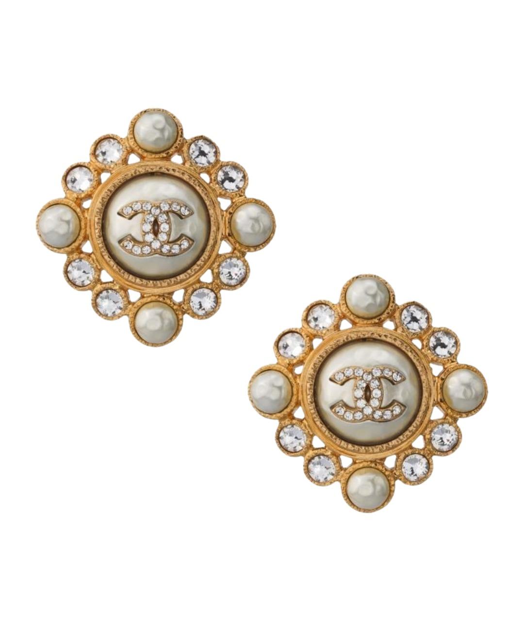 CHANEL Золотые серьги, фото 1