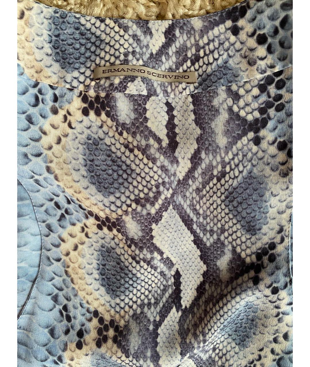 ERMANNO SCERVINO Мульти шелковый сарафан, фото 3