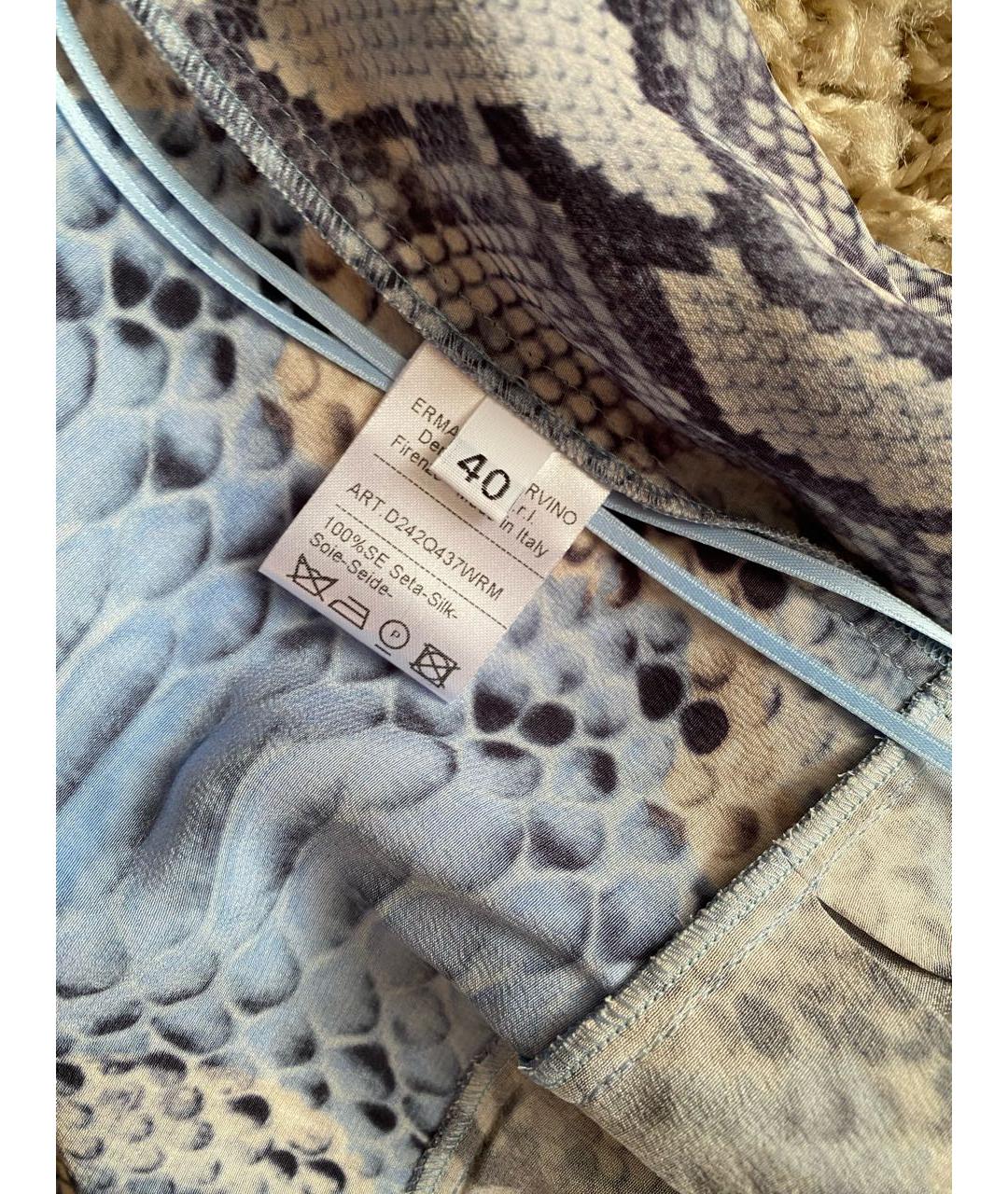 ERMANNO SCERVINO Мульти шелковый сарафан, фото 4