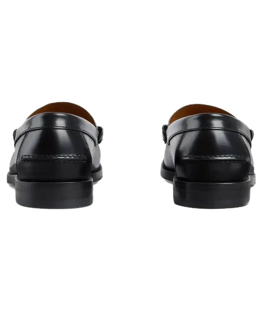 GUCCI Черные кожаные лоферы, фото 4